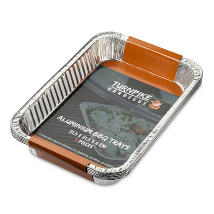 Turnpike BBQ Aluminium Drip Pan 31,5 x 21,5 cm 5 stuks