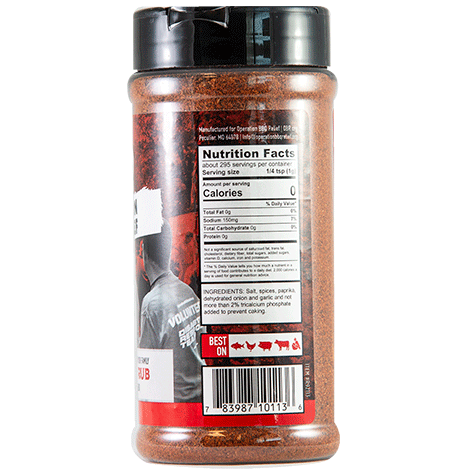 Operation BBQ Relief Cajun Bayou Rub 10.4 oz