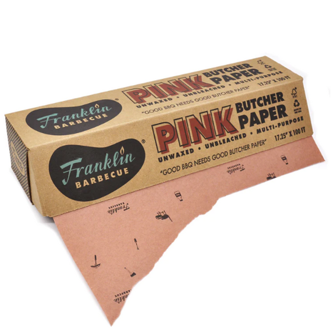 Franklin Barbecue Pink Butcher Paper 43 cm x 30 m