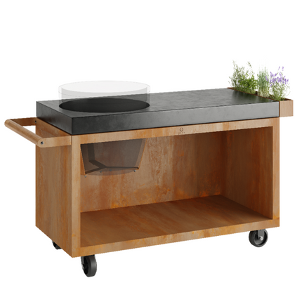 OFYR Kamado Table Corten 135 PRO BGE