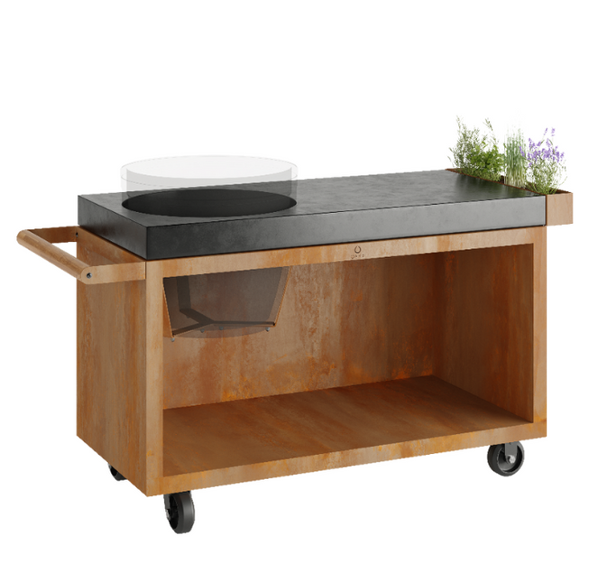 OFYR Kamado Table Corten 135 PRO BGE