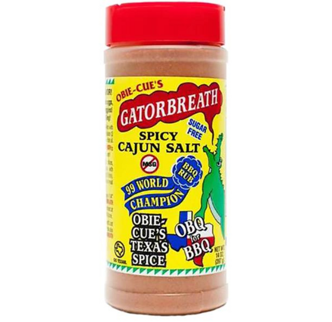 Obie Cue's Gatorbreath Cajun Salt 14oz