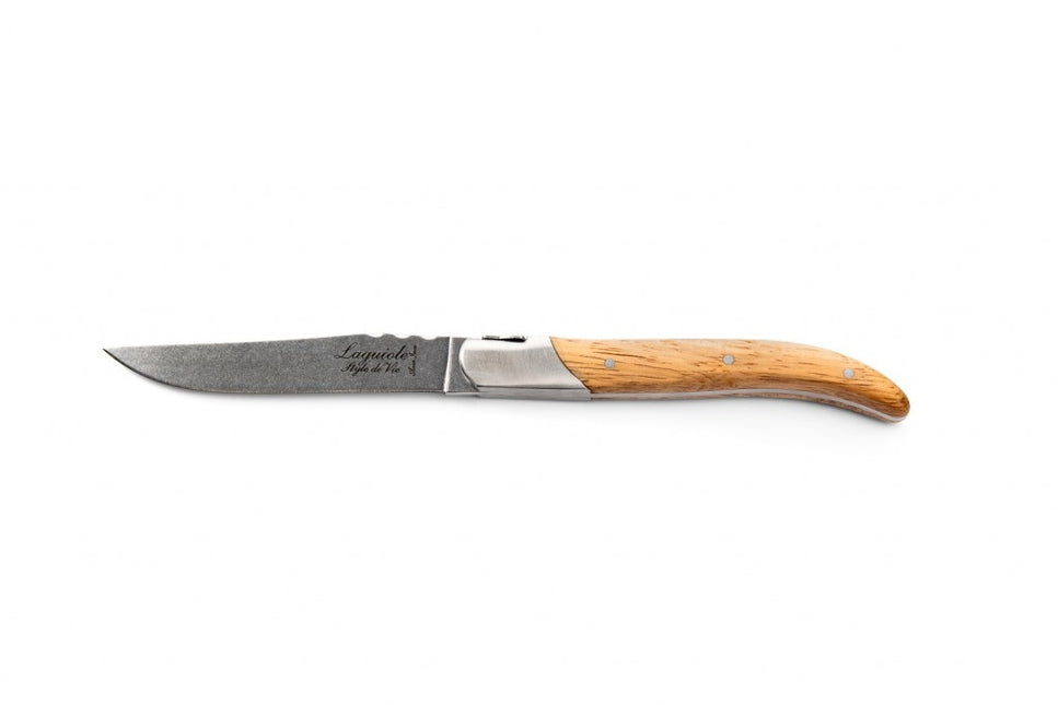 Luxury Line Steak Knives Oak Stonewash