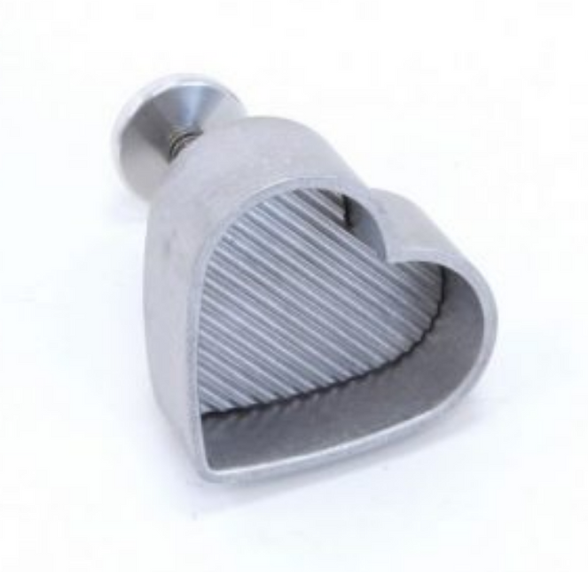 Aluminum Hamburger Press Heart shape 100 x 85 mm