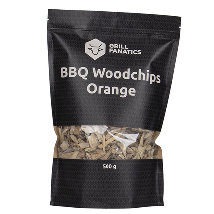 Grill Fanatics BBQ Wood Chips Orange 500 gram