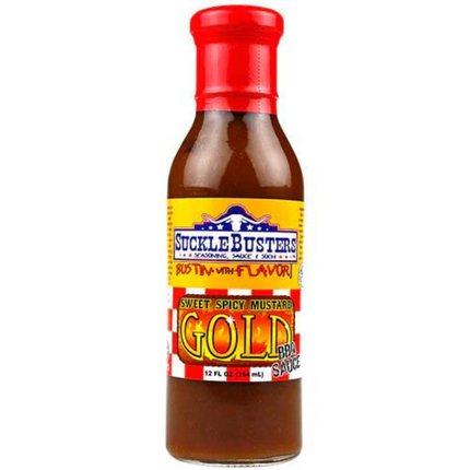 SuckleBusters Sweet Spicy Mustard Gold BBQ Sauce 12oz