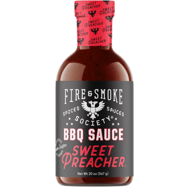 Fire&Smoke Sweet Preacher BBQ Sauce 20 oz