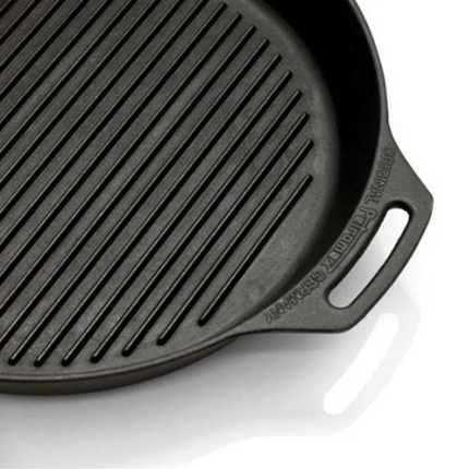 Petromax Cast Iron Grill Skillet 30cm with Two Handles