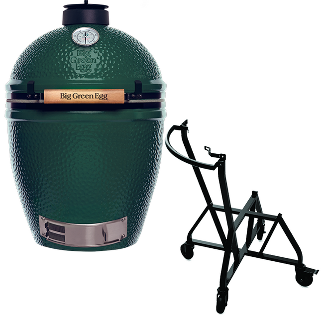 Big Green Egg Large + Integriertes Nest + Handler