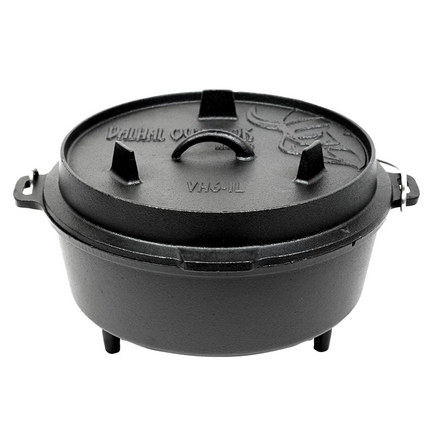 Valhal Outdoor Dutch Oven 6.1 liter met pootjes