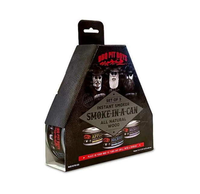 BBQ Pitboys Smoke in a Can Set 3 stuks