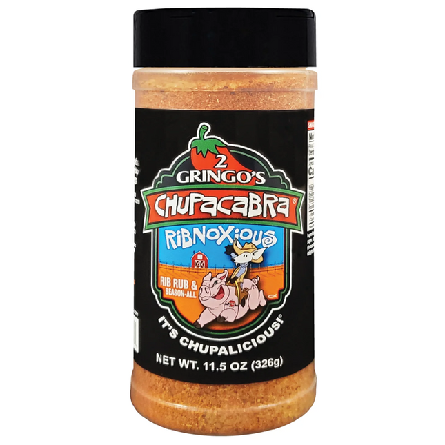 2 Gringos Chupacabra Ribnoxious BBQ Rub 11.5 oz