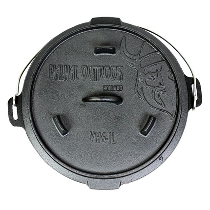 Valhal Outdoor Dutch Oven 6,1 Liter mit Füßen