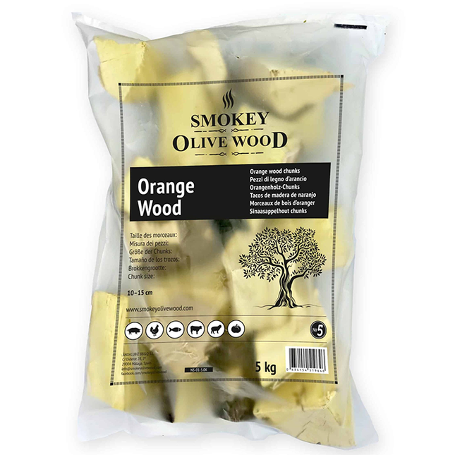 Smokey Olive Wood Orangenstücke 1,5 kg