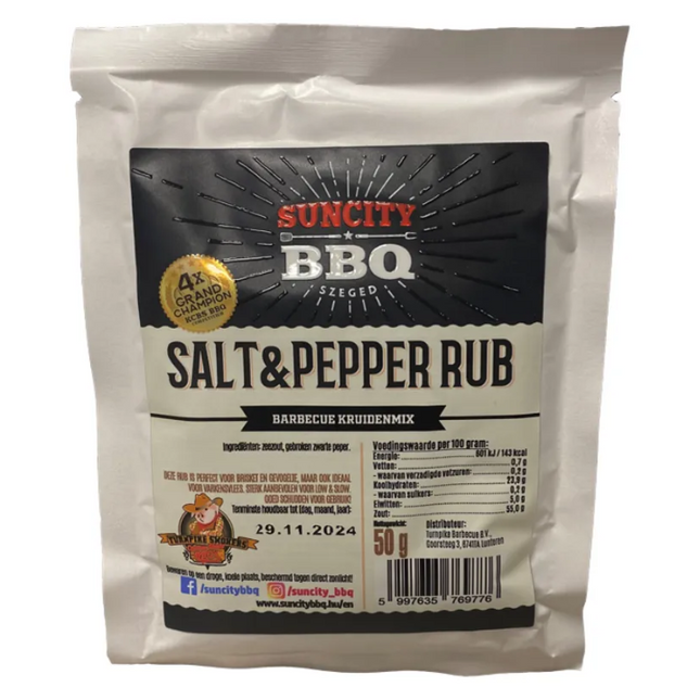 SunCity BBQ Salt &amp; Pepper Rub 50 Gramm