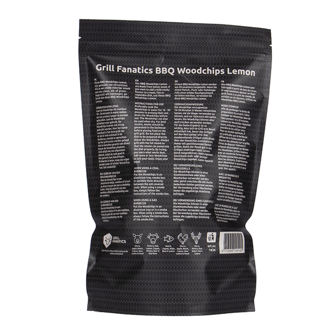 Grill Fanatics BBQ Wood Chips Lemon 500 grams