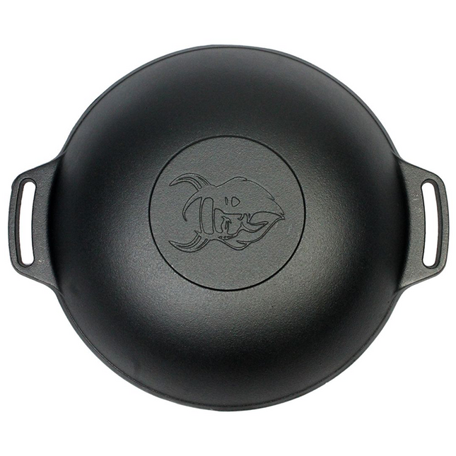 Valhal Outdoor Cast Iron Wok pan 36 cm