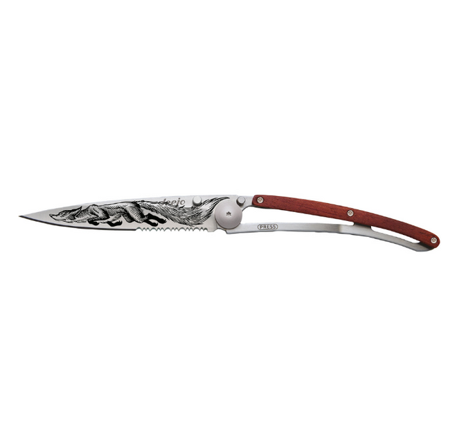 Deejo Serrated 37g Titanium Coral Wood 'Fox'