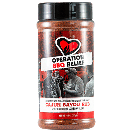 Operation BBQ Relief Cajun Bayou Rub 10.4 oz