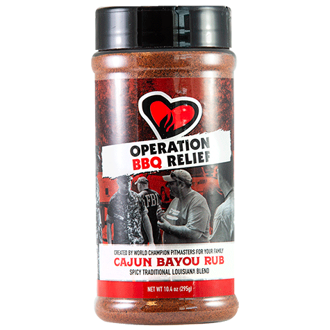 Operation BBQ Relief Cajun Bayou Rub 10.4 oz