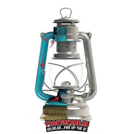 Original Feuerhand Storm Lantern Sparkling Iron