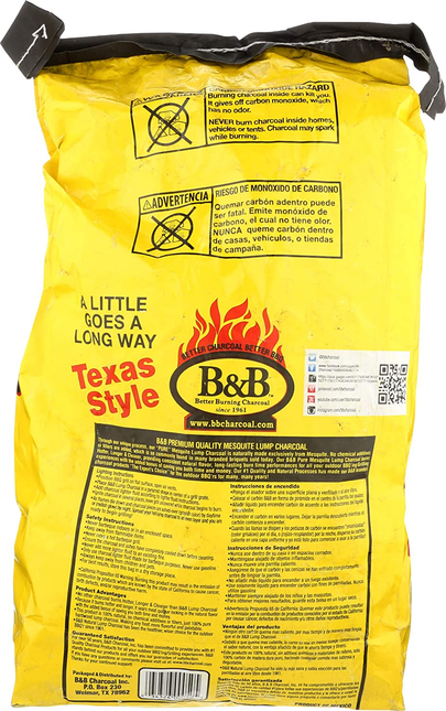 B&B Mesquite Lump Charcoal 3.6 kg