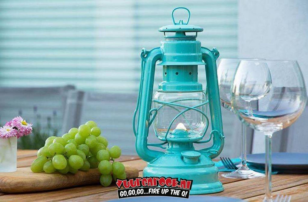 Original Feuerhand Storm Lantern Light Green