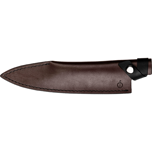 Leather Forged Leather Cover Chef's Knife