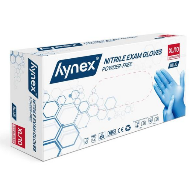 Hynex Nitrile Gloves Xtra Strong Blue 100 pieces XLarge