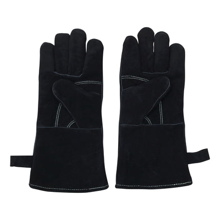 The Windmill set of 2 leather BBQ gloves