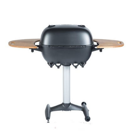 PK360 Grill &amp; Smoker Graphit mit Beistelltischen aus Teakholz