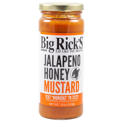 Big Rick's Jalapeño Honey Mustard BBQ Sauce 18oz