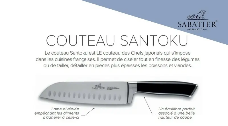 Sabatier Couteau Santoku Knife 17,7 cm