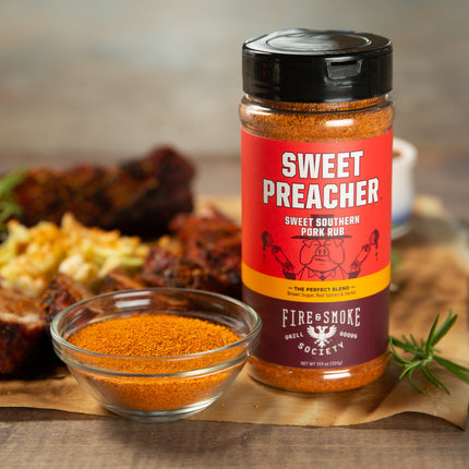 Fire&Smoke Sweet Preacher Sweet Southern Pork Rub 11.9 oz