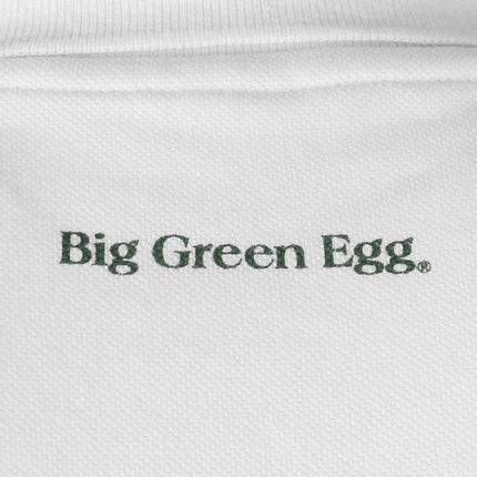 Big Green Egg Golf Polo Shirt White