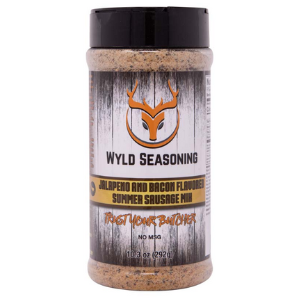 Butcher BBQ Wyld Seasoning Jalapeno & Bacon Flavored Summer Sausage Mix 10.3 oz