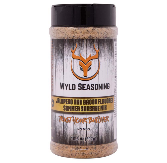 Butcher BBQ Wyld Seasoning Jalapeno & Bacon Flavored Summer Sausage Mix 10.3 oz