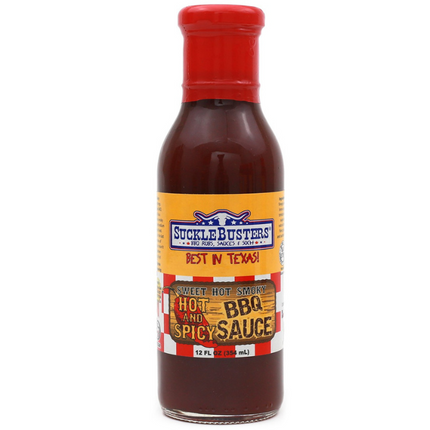 SuckleBusters Hot & Spicy BBQ Sauce 12oz