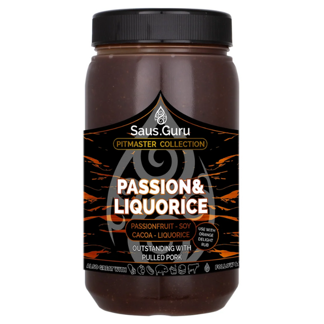 Sauce.Guru Passion &amp; Liquorice Pitmaster Sauce 1120 ml