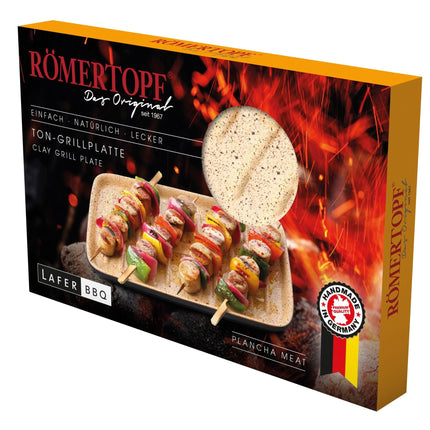 Römertopf Grillplaat met Ribbels