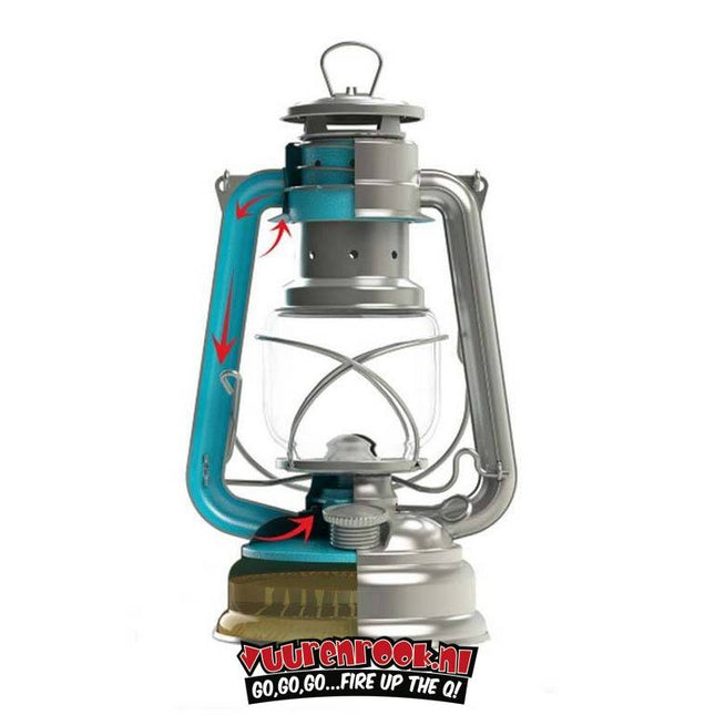 Original Feuerhand Storm Lantern Anthracite Gray