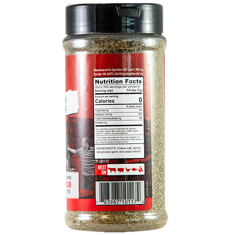 Operation BBQ Relief All Purpose Rub 10.9 oz