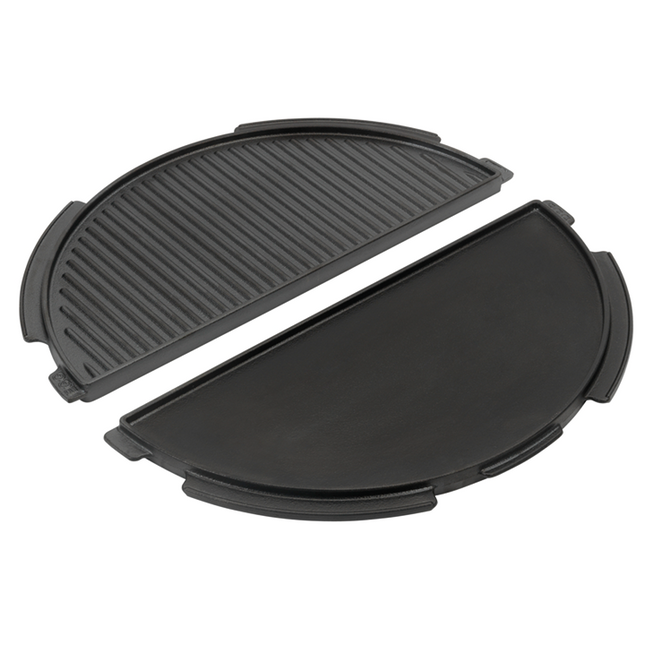 Big Green Egg Half Moon Cast Iron Plancha Griddle Large