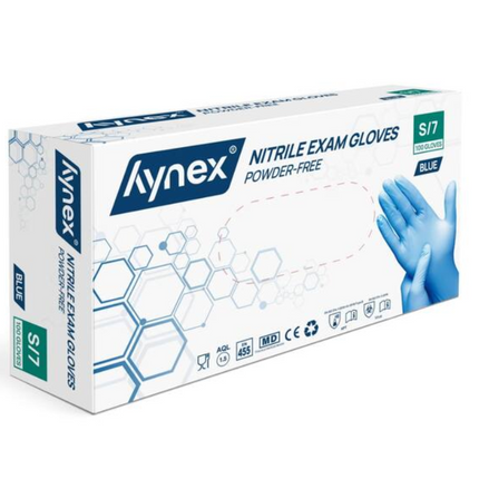 Hynex Nitrilhandschuhe Xtra Strong Blau 100 Stück Klein