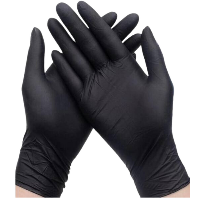 Style Black Nitrile Gloves 100 pieces XXL Black