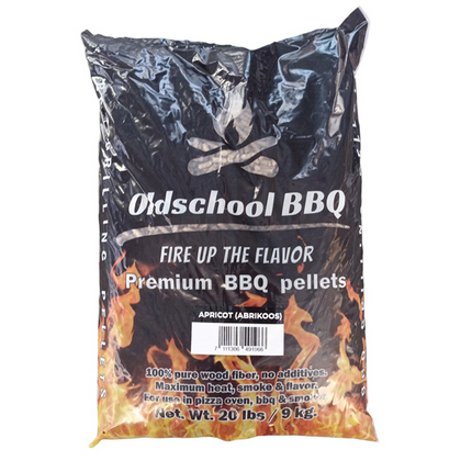 Oldschool Abrikoos BBQ Pellets 9 kg