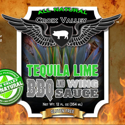 Croix Valley Tequila Lime BBQ &amp; Wing Sauce 12 oz