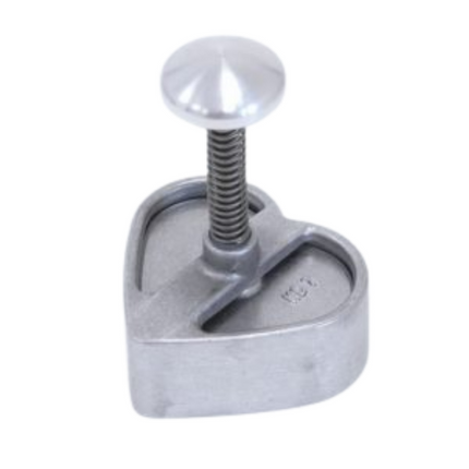 Aluminum Hamburger Press Heart shape 100 x 85 mm