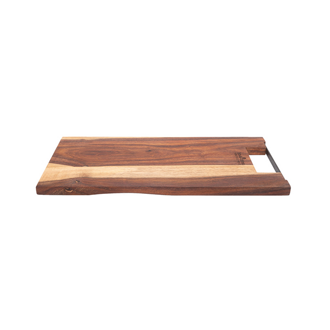 Pure Rose Wood Serveerplank Recht met Metalen Handvat 39 cm