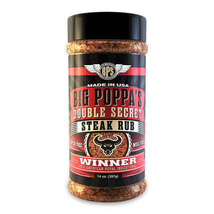 Big Poppa Smokers Double Secret Steak Rub 14oz